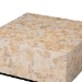 bali & pari Fraley Capiz Shell Coffee Table with Plinth Base - F2508-FT5-Capiz-CT