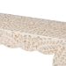 bali & pari Hedya Floral Capiz Shell Console Table with Scalloped Detailing - F2508-FT7-Capiz-Console Table