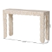bali & pari Hedya Floral Capiz Shell Console Table with Scalloped Detailing - F2508-FT7-Capiz-Console Table