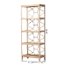 bali & pari Alger Natural Rattan 5-Tier Display Shelf - Alger-Natural Rattan-Shelf