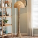 bali & pari Camille Natural Rattan Floor Lamp - Camille-Natural Rattan-Boxed-Floor Lamp