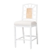 bali & pari Victor Counter Stool, White - Victor-White/Natural Wooden-CS