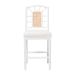 bali & pari Victor Counter Stool, White - Victor-White/Natural Wooden-CS