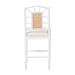 bali & pari Victor Counter Stool, White - Victor-White/Natural Wooden-CS