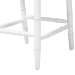 bali & pari Victor Counter Stool, White - Victor-White/Natural Wooden-CS
