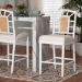 bali & pari Victor Counter Stool, White - Victor-White/Natural Wooden-CS