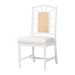 bali & pari Victor Dining Chair, White - Victor-White/Natural Wooden-DC