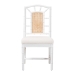 bali & pari Victor Dining Chair, White - Victor-White/Natural Wooden-DC
