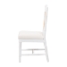bali & pari Victor Dining Chair, White - Victor-White/Natural Wooden-DC