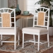 bali & pari Victor Dining Chair, White - Victor-White/Natural Wooden-DC