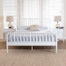 Baxton Studio Lucera 3-Piece Bedroom Set, White, King - MG0110-4-White-King 3PC Bedroom Set