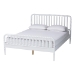 Baxton Studio Lucera 3-Piece Bedroom Set, White, King - MG0110-4-White-King 3PC Bedroom Set