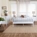 Baxton Studio Lucera 4-Piece Bedroom Set, White, King - MG0110-4-White-King 4PC Bedroom Set