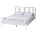 Baxton Studio Lucera 4-Piece Bedroom Set, White, King - MG0110-4-White-King 4PC Bedroom Set