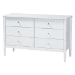 Baxton Studio Lucera 4-Piece Bedroom Set, White, King - MG0110-4-White-King 4PC Bedroom Set