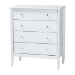 Baxton Studio Lucera 5-Piece Bedroom Set, White, King - MG0110-4-White-King 5PC Bedroom Set