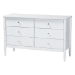 Baxton Studio Lucera 5-Piece Bedroom Set, White, King - MG0110-4-White-King 5PC Bedroom Set