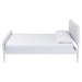 Baxton Studio Lucera Platform Bed, White, King - MG0110-4-White-King