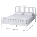 Baxton Studio Lucera Platform Bed, White, King - MG0110-4-White-King