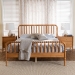 Baxton Studio Lucera 3-Piece Bedroom Set, Oak Brown, King - MG0110-4-NT Oak-King 3PC Bedroom Set