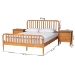 Baxton Studio Lucera 3-Piece Bedroom Set, Oak Brown, King - MG0110-4-NT Oak-King 3PC Bedroom Set