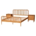 Baxton Studio Lucera 3-Piece Bedroom Set, Oak Brown, King - MG0110-4-NT Oak-King 3PC Bedroom Set