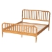 Baxton Studio Lucera Platform Bed, Oak Brown, King - MG0110-4-NT Oak-King