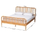 Baxton Studio Lucera Platform Bed, Oak Brown, King - MG0110-4-NT Oak-King