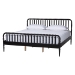 Baxton Studio Lucera Platform Bed, Black, King - MG0110-4-Black-King