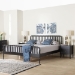 Baxton Studio Lucera 3-Piece Bedroom Set, Black, King - MG0110-4-Black-King 3PC Bedroom Set