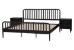 Baxton Studio Lucera 3-Piece Bedroom Set, Black, King - MG0110-4-Black-King 3PC Bedroom Set