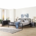 Baxton Studio Lucera 4-Piece Bedroom Set, Black, King - MG0110-4-Black-King 4PC Bedroom Set