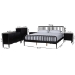 Baxton Studio Lucera 5-Piece Bedroom Set, Black, King - MG0110-4-Black-King 5PC Bedroom Set