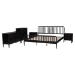 Baxton Studio Lucera 5-Piece Bedroom Set, Black, King - MG0110-4-Black-King 5PC Bedroom Set