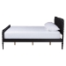 Baxton Studio Lucera Platform Bed, Black, King - MG0110-4-Black-King