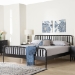 Baxton Studio Lucera Platform Bed, Black, King - MG0110-4-Black-King