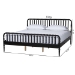 Baxton Studio Lucera Platform Bed, Black, King - MG0110-4-Black-King
