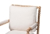 bali & pari Gracie Bobbin Wood Armchair with Padded Armrests - Gracie-Natural-Cushion-AC