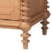 Baxton Studio Neviah 4-Piece Bedroom Set with 2-Drawer Nightstands, King, Beech Brown - MG0267-1-Beech/5702 Rattan-King 4PC Four Poster Bedroom Set