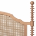 Baxton Studio Neviah 4-Piece Bedroom Set with 2-Drawer Nightstands, King, Beech Brown - MG0267-1-Beech/5702 Rattan-King 4PC Four Poster Bedroom Set
