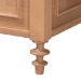 Baxton Studio Neviah 4-Piece Bedroom Set with 2-Drawer Nightstands, King, Beech Brown - MG0267-1-Beech/5702 Rattan-King 4PC Four Poster Bedroom Set