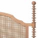 Baxton Studio Neviah 5-Piece Bedroom Set with 1-Drawer Nightstands, Queen, Beech Brown - Ekua-Beech/5702 Rattan-Queen 5PC Four Poster Bedroom Set