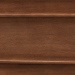 Baxton Studio Neviah 4-Piece Bedroom Set with 1-Drawer Nightstands, King, Walnut Brown - Ekua-Walnut/5702 Rattan-King 4PC Four Poster Bedroom Set