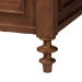Baxton Studio Neviah 5-Piece Bedroom Set with 2-Drawer Nightstands, King, Walnut Brown - MG0267-1-Walnut/5702 Rattan-King 5PC Four Poster Bedroom Set