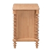 Baxton Studio Neviah 2-Drawer Nightstand, Beech Brown - MG9029-Beech-2DW-NS