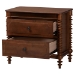 Baxton Studio Neviah 2-Drawer Nightstand, Walnut Brown - MG9029-Walnut-2DW-NS