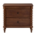 Baxton Studio Neviah 2-Drawer Nightstand, Walnut Brown - MG9029-Walnut-2DW-NS