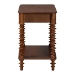 Baxton Studio Neviah 1-Drawer Nightstand, Walnut Brown - MG9029-Walnut-1DW-NS