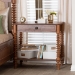 Baxton Studio Neviah 1-Drawer Nightstand, Walnut Brown - MG9029-Walnut-1DW-NS