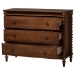 Baxton Studio Neviah 3-Drawer Chest, Walnut Brown - MG9029-Walnut-3DW-Chest